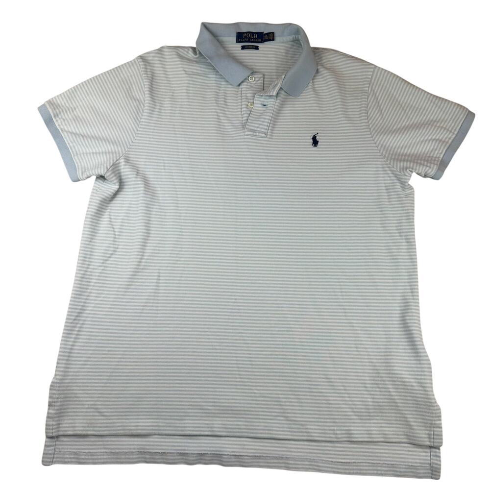 Polo Ralph Lauren Custom Fit Striped Polo Shirt XXL